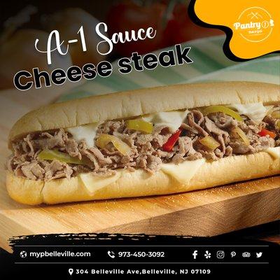 A-1 Sauce Cheesesteak
 Order Now:- https://mypbelleville.com/food/a-1-sauce-cheese-steak-36
 .
 .
 #cheesesteak #a1 #sauce #krispy #crisp