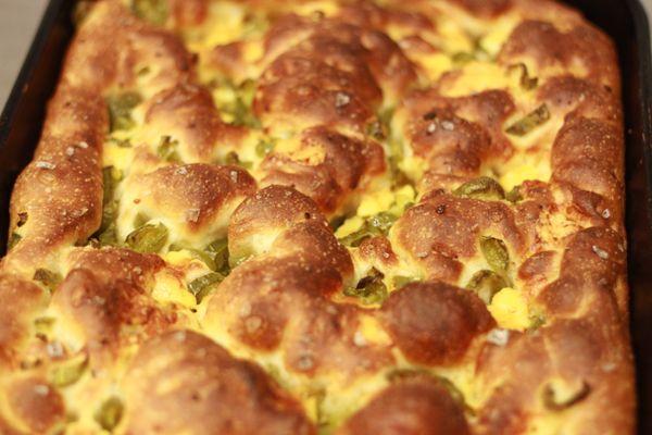 Jalapeno cheese focaccia