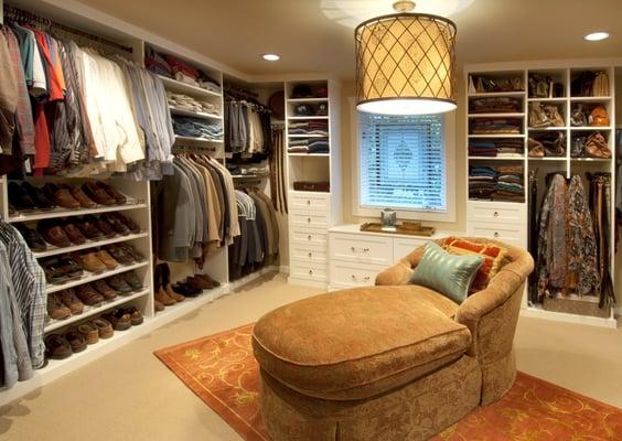 If you have the room you can add  a chair or an island in your master closet.