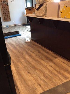 Flooring mid install