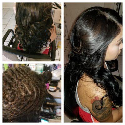 Sew in with small leave out