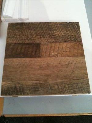 Sample of wood promised.