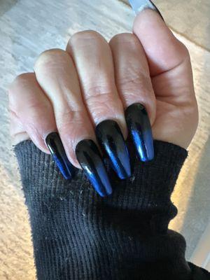 Ombré blue/black