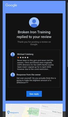 Broken Iron Training