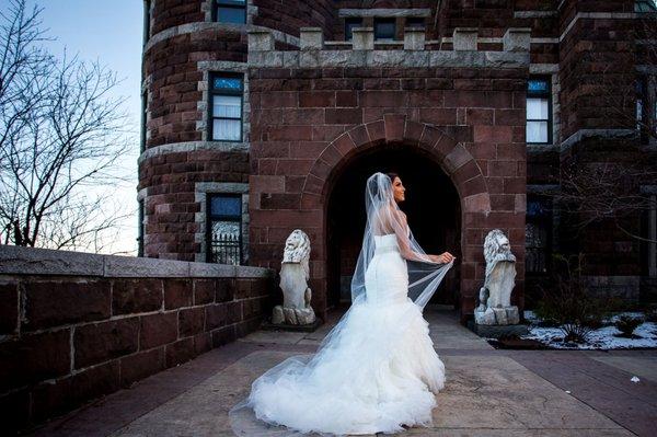 Emma did a phenomenal job. I loved how she added buttons underneath the dress to make the train shorter. It wasn't visible at all!