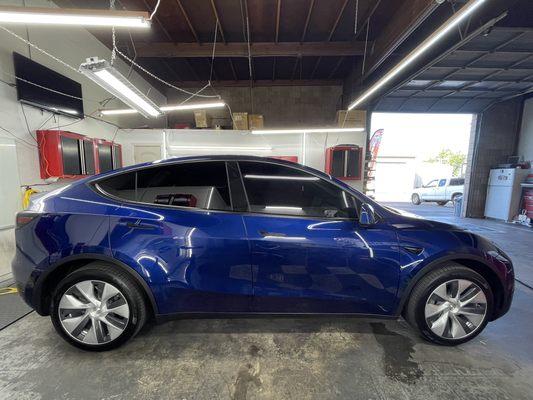 2024 Tesla Model Y, Ceramic Tint 5% All Around Windows and 50% Front Windshield with Lifetime Warranty