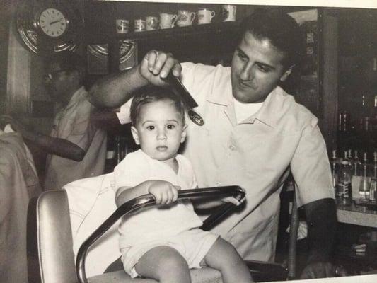 One of our first clients getting a trim by founder Nick Sciortino