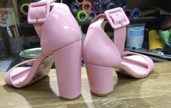 How to cut a shoe with a high heel,