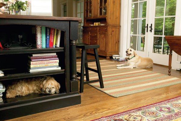 Our Indoor Boundaries can help you keep your pet away from the trash, off your countertops, away from the sofa and more!