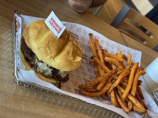 Truffle Mushroom Swiss Burger