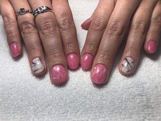 #dipmarble#shortnails