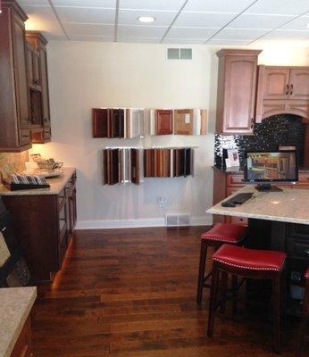 All wood cabinetry.  Made in USA.