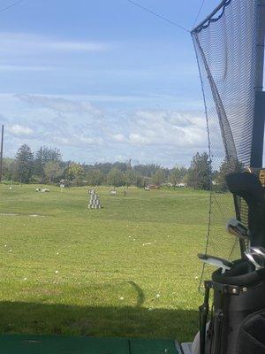 Kegs on the golf field