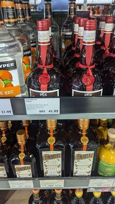 750 ml Grand Marnier at Bevmo $41.99, next door at Smart & Final $28.99