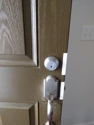 A high security Abloy Protec 2 deadbolt I installed. High security doesn't have to be unsightly!