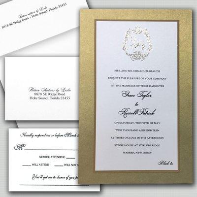 Gold Wedding Invitations