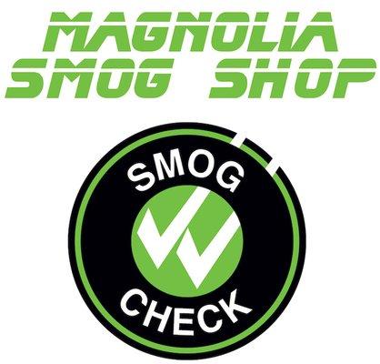 This is the Magnolia Smog Shop logo.