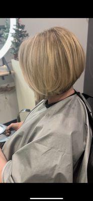 A-line haircut by Keri