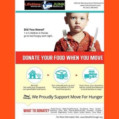 Proud partners of move for hunger! Donate your food when you move!