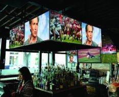 Commercial A/V installation - Bar/Restaurant