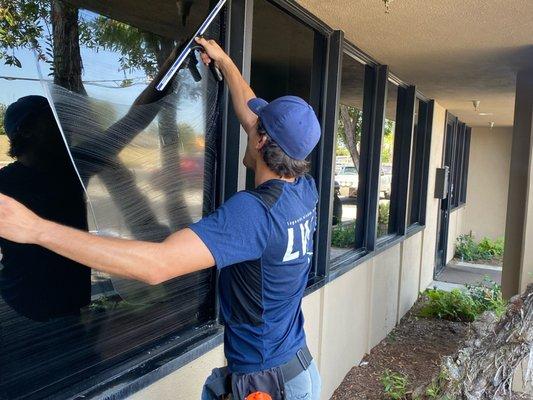 Does your business need its windows cleaned? We always love to help clean for houses and commercial work!