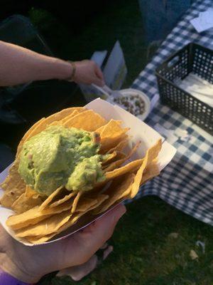 Chips and guacamole