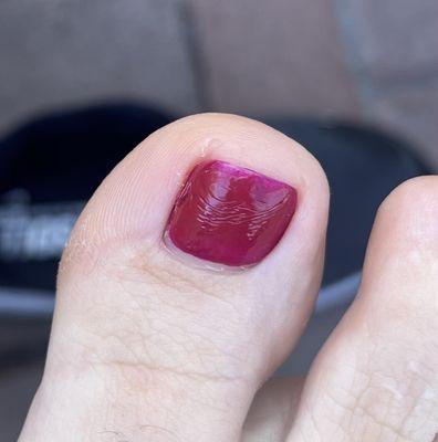 I choose a signatures pedicure but the publish didn't dry after 4 hours, they hurt me, and I never came back!