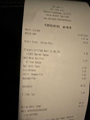 Received only half the order