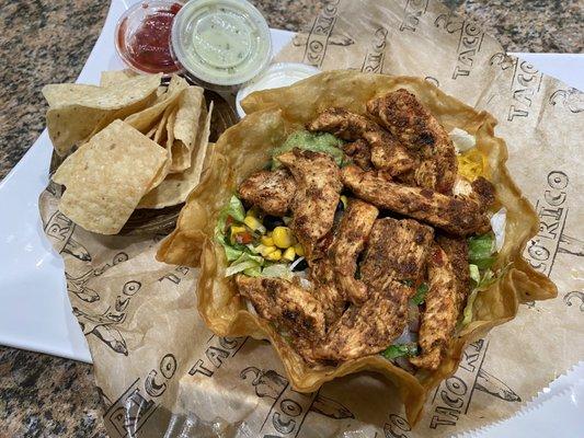 Taco Rico's ,chicken taco salad