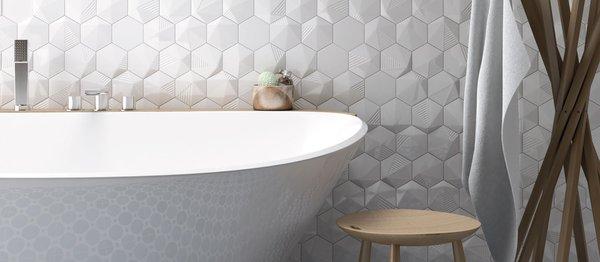 VIVA! Collection Ceramic Hexagon Tiles