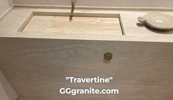 Travertine Countertops Installation