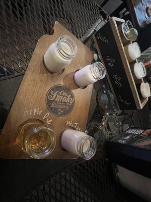 Moonshine Flight and Beer Flight