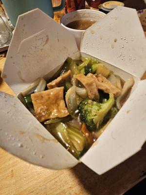 Tofu and mixed vegetables