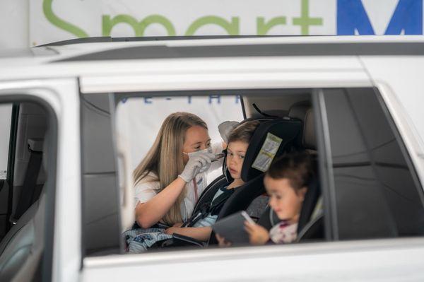 Families love SmartMED because the entire family can receive care in the same visit, without leaving the car.