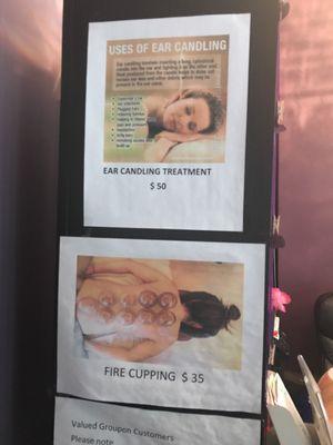 Fire cupping & ear candle.appointment only