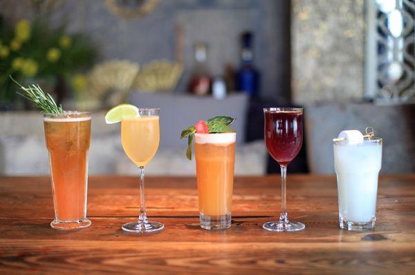 Our summer 2019 cocktail line-up. We change our cocktail menu twice a year. Once in the Fall/Winter and again in the Spring/Summer.