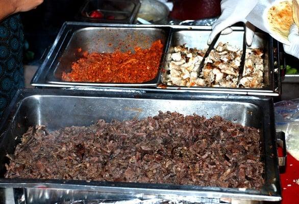 Delicious Carne Asada Beef, Chicken Pollo Asada and Pork Adobada