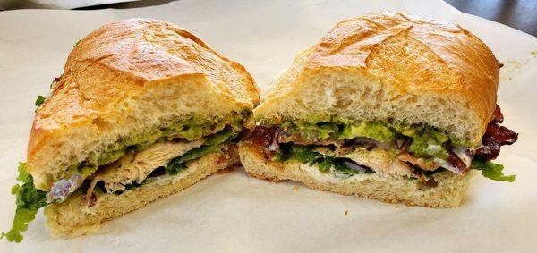 Chicken Bacon Ranch Avocado Sandwich