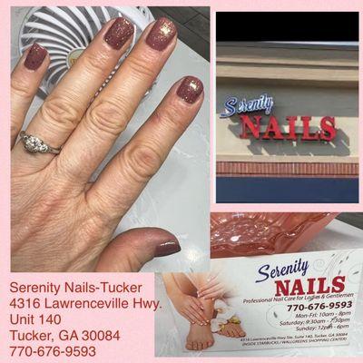 Special thanks to Serenity Nails Tucker and nail tech, Hannah, for my natural manicure!