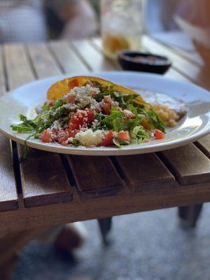 Tacos: crispy shells w/shredded chicken - my  12-year-old can't wait to come back & order this again !