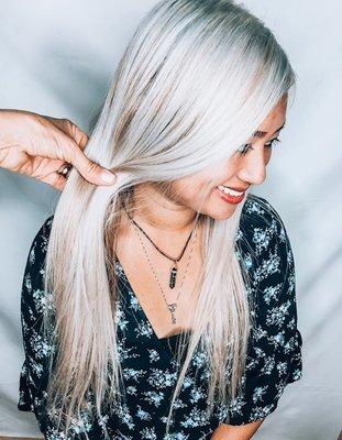 www.mishawnaromerohair.com  Asian Blonde