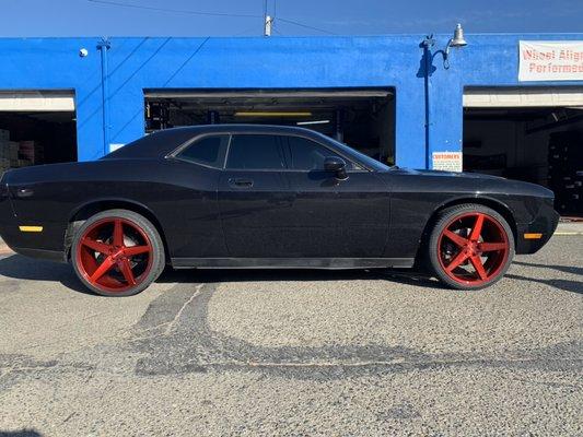 Candy red Element Wheels