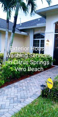 Exterior House Washing Services In Vero Beach