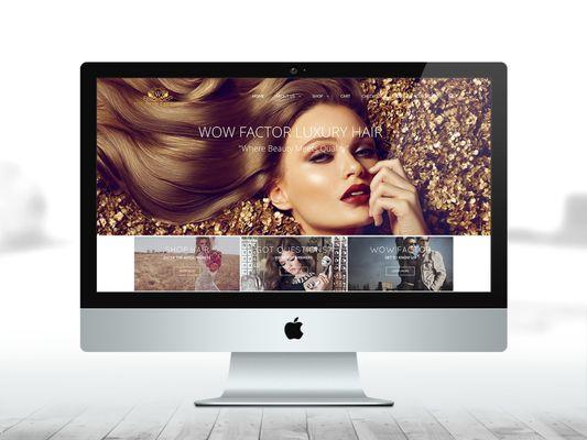 Website Design for Luxury Hair Company