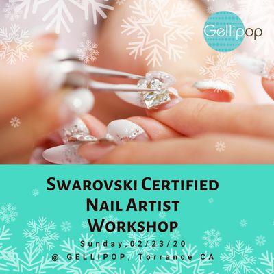 SWAROVSKI® Certified Nail Artist Workshop will give you a title of big name!!