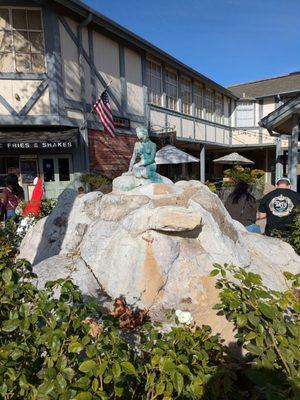 The Little Mermaid fountain