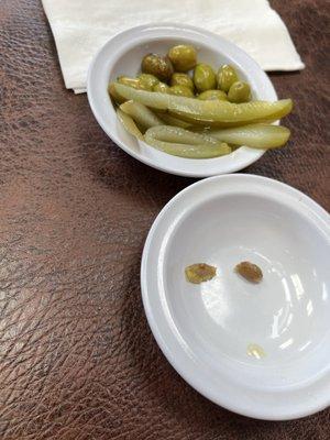 Olives and pickles