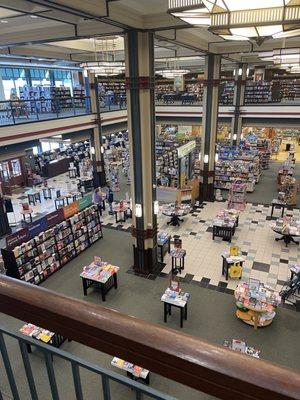 A view from the upper balcony.