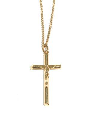 18k solid gold Crucifix