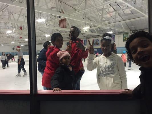 The kids on the ice